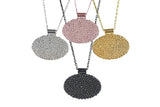 Bubble Oval Pendant