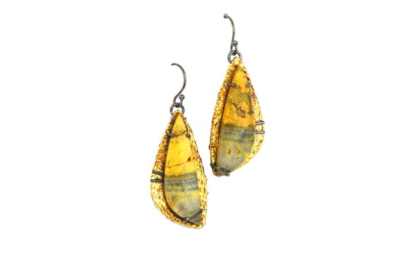 Bumblebee Jasper Earrings