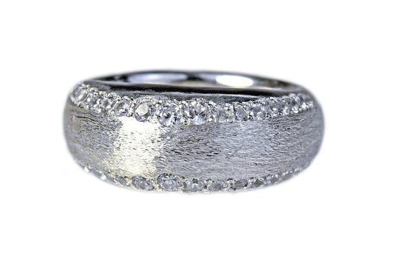 Domed Zircon Ring