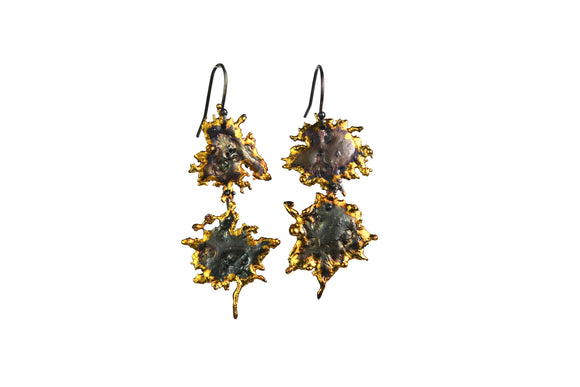 Double Splattered Earrings