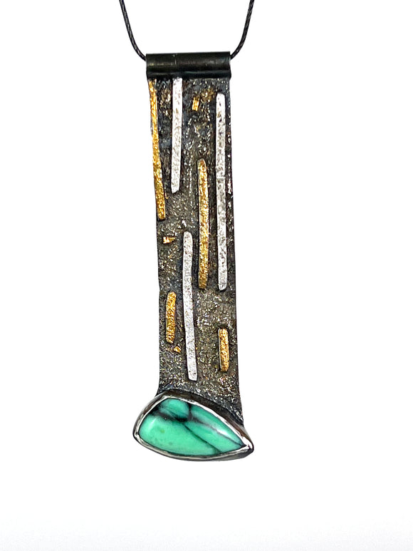 Desert Oasis Turquoise Pendant