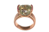 Lodolite and Ruby Ring
