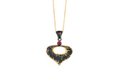Lantern Shaped Pendant with Ruby