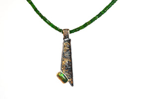 Ethiopian Opal with Chrome Diopside