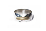 Silver Ring with 18k Gold