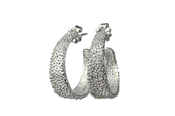 Bubble Wide Hoop Earrings