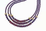 Luscious 3 Strands Of Garnets