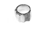Statement Ring In Sterling Silver With Black Diamonds